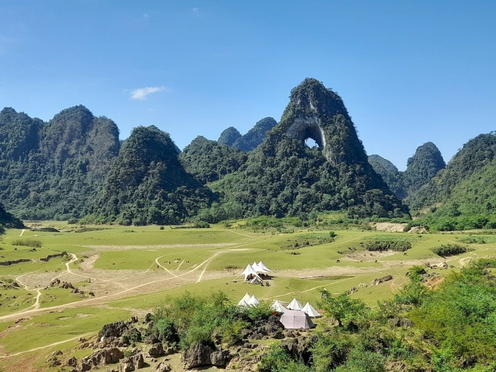 Nui Thung Mountain, estimated to have formed over 300 million years ago, was originally a dry cave